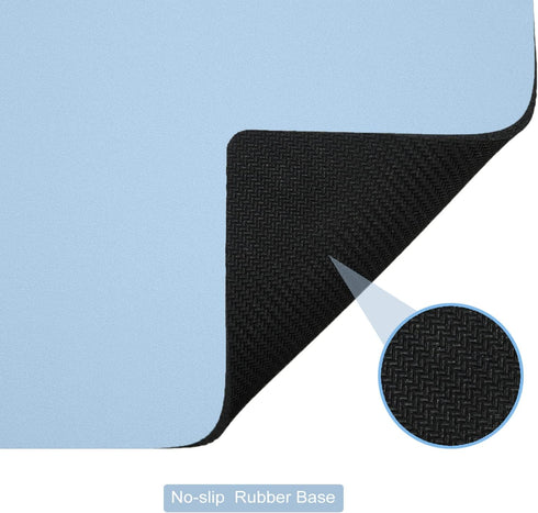Mini Mouse Pad Small Size 2 Pack, Portable Mouse Pad Blue for Laptop, Travel Mousepad Cute with Non Slip Rubber Base for Wireless Mouse - 5.5 x 7 ...