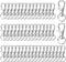 50pcs Swivel Snap Hooks Premium Metal Silver Lobster Claw Trigger Clasps for Lanyard Keychain Rings Bag Purse Tag Jewelry Making DIY Crafts Length...
