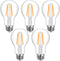 Lepro Vintage LED Bulbs, Dimmable Filament Bulb, 8W 800LM, 60W Equivalent, 2700K Warm White, Classic Clear Glass, A19 Shape, E26 Base, Pack of 5...