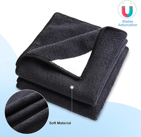 8 Pcs Magnetic Cleaning Cloth Magnetic Whiteboard Eraser Magnetic Microfiber Dry Erase Towel Whiteboard Cleaning Cloth for Dry Erase Board Reusabl...