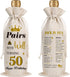Wxiben 50th Birthday Wine Bags - 1pcs 1974 Wine Gifts for Women Men 50 Year Old Burlap Wine Gift Bag Over the Hill 50th Birthday Party Decorations...