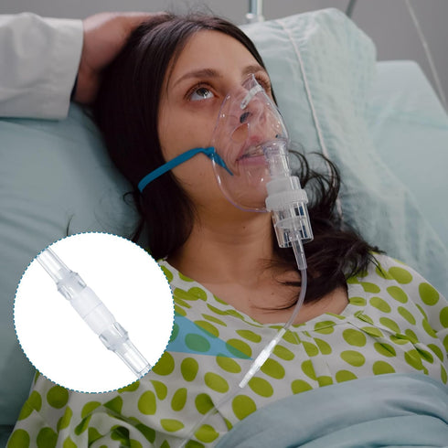 15pcs Oxygen Tubing Connector, 360-Degree Rotation Tubing Swivel Connector for Oxygen Tubing Oxygen Cannula Hose Connectors Avoid Tangling of Tube...