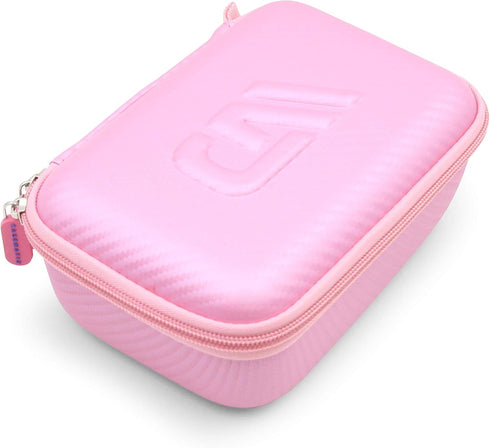CASEMATIX Camera Travel Case Compatible with PROGRACE, Ourlife, Dragon Touch and More Waterproof Toy Camera Video Recorders - Pink Case for Toy Ac...