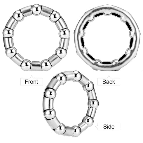 Bike-Ball-Bearing-Retainer, Bicycle-Ball-Bearings, 5/16" x 9-Balls-Bike-Crank - 4 Pcs Replacement Mountain Bike Parts Repair Accessories for MTB B...