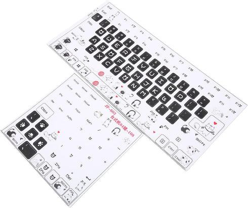 Hilitand Universal Desktop Computer Keyboard Sticker for 84 to 108 Key Keyboard,JP-603 PVC Frosted DIY Mechanical Keyboard Sticker,Gaming Keyboard...