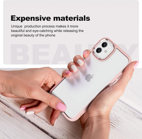 ULAK Compatible with iPhone 12 Case Clear, iPhone 12 Pro Cover Transparent Bling Soft TPU Women Girls Shockproof Protective Phone Case Designed fo...