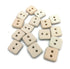 Blank Handmade Ceramic Bisque Sewing Buttons Ready To Paint, Large Unpainted Flat Button For Knitting Or Crochet, Novelty Customizable Buttons (20...