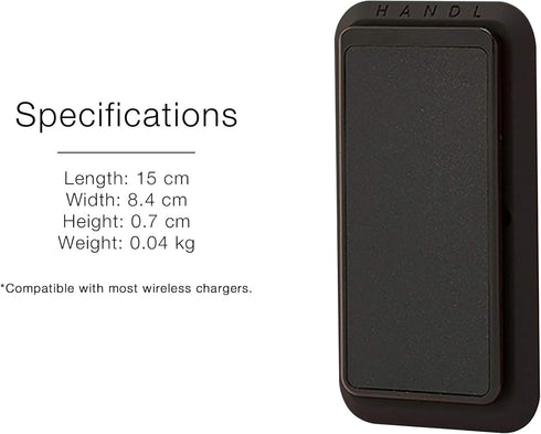 HANDL New York HANDLstick Black Grip and Stand for Smartphone...