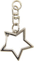 AUEAR, Keychain Metal Spring Snap for DIY Keychain Hanging Buckle and Bag Accessories Creative Key Ring Pentagram (30 Pack, Star Shape Design, Sil...