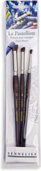 Sennelier Le Pastelliste Brush Set, 3 Count (Pack of 1), Brown...