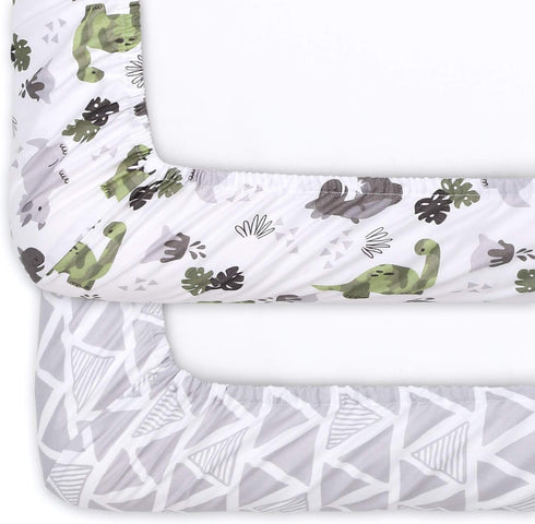 The Peanutshell 2-Pack Fitted Crib Sheet Set - Super Soft & Breathable Baby Girl or Boy Crib Sheets, Nursery Decor, Fit for Standard Mattress Cove...