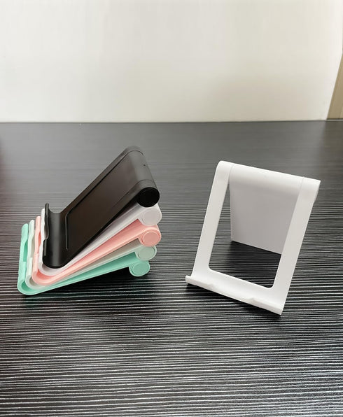 5 Pieces Cell Phone Stand Foldable Phone Holder Multi-Angle Universal Mobile Phone Stand Portable Smartphone Dock Compatible with Most Cell Phone ...