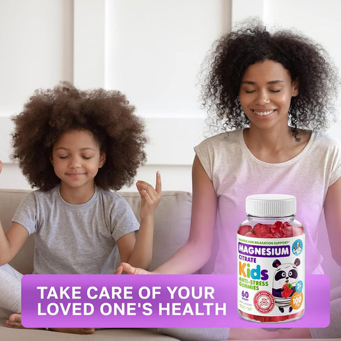 DR. MORITZ Sugar-Free Calm Magnesium Gummies for Kids and Adults - Kids Magnesium Gummies - Magnesium Citrate Gummies (60 Count (Pack of 1), Raspb...