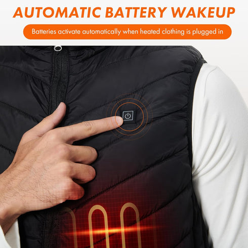 10000mah 7.4V 7.2V Heated Jacket Battery Pack 5V2A Heated Vest Rechargeable Power Bank Battery Pack for Heated Vests Heating Jackets Hoodies Pants...