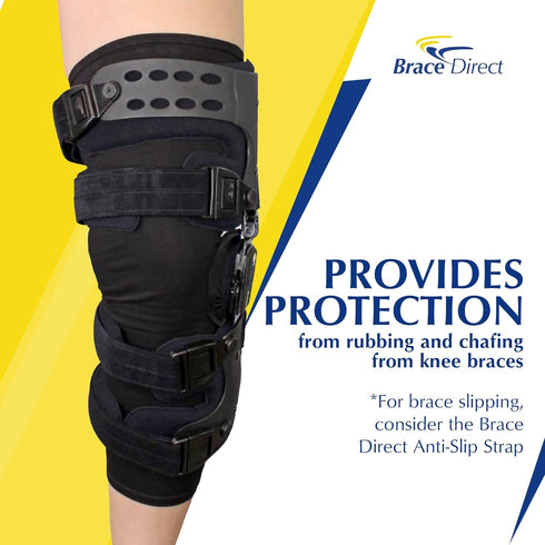Brace Direct Knee Brace Undersleeve – Compression Liner for Under Orthopedic Knee Supports – Non-Slip Breathable Sleeve for Skin Protection, Chafi...