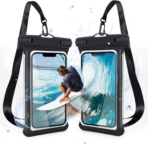 AceCamp 5" 6" 7" Universal Waterproof Case Phone Dry Bag Pouch Fingerprint Support for iPhone 14 13 Pro Max Mini 12 11 Pro Max XR XS X 8 7 6S Plus...