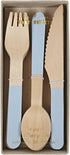 Meri Meri, Soft Blue Wooden Cutlery Set, Birthday, Party Decorations...