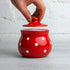 City to Cottage Ceramic Sugar Bowl with Lid, 10oz Sugar Contanier for Coffee Bar, Sugar Dispenser Bowl, Salt - Condiment Pot for Kitchen Counter, ...