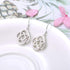 Sllaiss 925 Sterling Silver Celtic Knot Drop Earrings for Women Good Luck Irish Vintage Earrings Round Dangle Earrings...