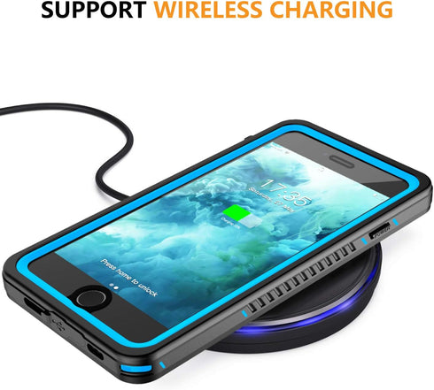 for iPhone SE 2022/SE 2020/7/8 Case Waterproof Shockproof,Full Body Protective Case with Screen Protector Heavy Duty Cover Phone Case for iPhone S...