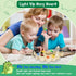 Toddler Busy Board, Montessori Toys for 1-3 + Year Old Baby, Wooden Busy Board with Led Light, Dinosaur Toddler Toys Sensory Toys Travel Toys for ...