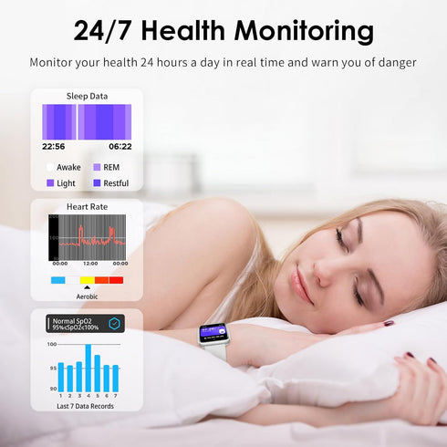 Smart Watch for Women, 1.75" AMOLED Fitness Tracker for Android iOS, Answer/Make Call with Heart Rate Sleep Monitor 130+ Sports Mode, IP68 Waterpr...