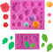 SIENON 33 Cavity Rose Flowers and Leaves Fondant Candy Silicone Molds For Sugarcraft, Cupcake Toppers, Soap, Polymer Clay, Crafting Projects, Wedd...