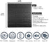 10 PCS Black 3D Wall Panels, 14.5 sq.feet Coverage, Printable Wallpaper Sticker with Self-Adhesive Waterproof Brick PE Foam Wall Panels Peel and S...