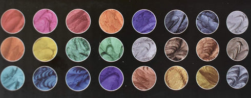 Gray Lane Mica Powder Set of 24 Colors for Bath Bombs, Candle Making, Cosmetics, Epoxy Resin, Fine Arts, Paint Mixing, Slime and Endless Other Art...