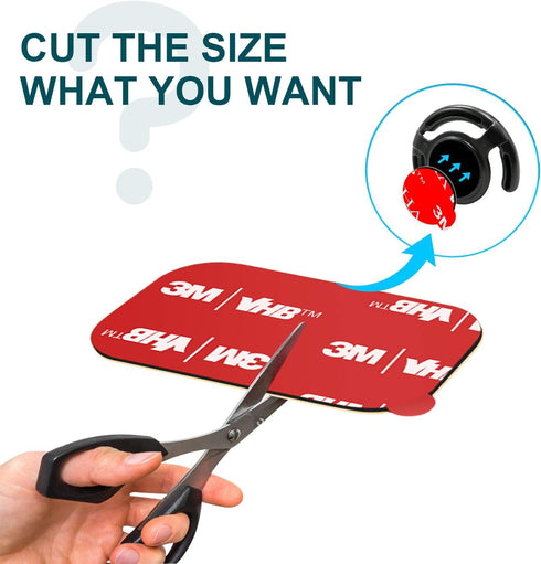 APPS2Car 3M Vhb Sticky Adhesive Pads Replacement Mounting Tape 4 Pcs, Dashboard Sticker Pads for Magnetic Phone Car Mount,Car Mount Adhesive,Doubl...