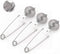 Snap Ball Tea Strainer, JEXCULL 3 Pack Premium Stainless Steel Tea Infuser with Handle for Loose Leaf Tea Fine Mesh Tea Balls Filter Infusers...