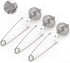 Snap Ball Tea Strainer, JEXCULL 3 Pack Premium Stainless Steel Tea Infuser with Handle for Loose Leaf Tea Fine Mesh Tea Balls Filter Infusers...