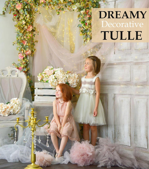 Sage Green Tulle Fabric Roll, 54" x 40 Yards (120FT) Tulle for Wedding Decoration DIY Tutu Party Backdrop Baby Shower Table Skirts Gift Wrapping...