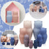 8 Pieces Russian Nesting Dolls Silicone Matryoshka Doll Educational Stacking Nesting Dolls for Toddlers Vivid Silicone Nesting Dolls Food Grade Ba...