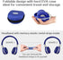SIMOLIO Kids Headphones Bluetooth for Boys, Built-in Microphone and Share Port, Safe 75dB,85dB,94dB Volume Limited, Foldable and Adjustable, Wirel...