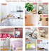 Flower Wall Hooks Heavy Duty Self Adhesive Hooks Transparent Waterproof Sticky Hooks for Bathroom Kitchen Home Improvement Utility Hooks Coat Hook...