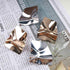 Exaggerated Square Earrings Silver Large Statement Dangle Earrings Punk Metal Square Stud Earrings Irregular Geometric Earrings Jewelry for Women ...