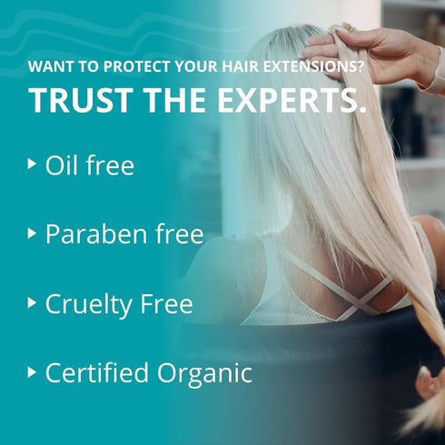 Mermaid Extension Hair Care Shampoo & Conditioner Starter Combo | Oil Free Gentle Moisturizing Salon Grade Hyrdrating Product Safe for Extensions ...