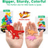 FFTROC Montessori Dinosaur Toys for 2 3 4 Year Old Boys - Wooden Stacking Dinosaur Toys for Kids 2-4 3-5, Toddler Balancing Block Sets...