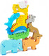 10pcs Wooden Animal Blocks Sorting & Stacking Toys for 3-5 Year Old Toddlers, Boys Girls Birthday Gift Preschool Educational Toys...
