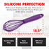 Chef Craft Premium Silicone Wire Cooking Whisk, 10.5 Inch, Purple...