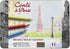 Conté à Paris Pastel Pencils with 12 Assorted Colors, Black...