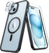 FNTCASE for iPhone 15-Plus Phone Case: Magnetic Clear Military Grade Shockproof Anti Yellowing Slim Phone Cover with Camera Lens Protector & Scree...