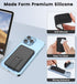 SHANSHUI Phone Card Holder, Ultra Slim Phone Wallet Stand Silicone Sticky Business Credit Card ID Holder for Back of Phone Compatible with iPhone ...