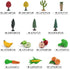 Toy Trees Toys Plastic Play Trees Vegetables and Fruits Toys for Toddlers School Projects Toys for Kids Learning Toys Realistic Food Figurines...