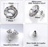 BESTEEL Rhinestone Earrings Round Shaped Acrylic Stone Inside Crystal Halo Stud Earrings for Dance Competitions Stage Opera Performance Wedding Pa...