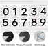 6 Inch House Numbers, Stainless Steel House Number for Outside Stick On, Modern House Numbers for Door Garden, Self-adhesive House Number(6)...