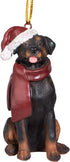 Design Toscano Christmas Xmas Rottweiler Holiday Dog Ornaments, Full Color...