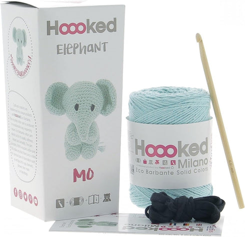 HOOOKED B.V. PAK103-800 Yarn KIT Elephant MO Spring, 19 x 8 x 9 cm......