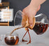 Pour Over Coffee Maker with Reusable Stainless Steel Drip Filter, Lead-Free Borosilicate Glass Coffee Carafe with Modern Wooden Collar for 1-2Cup,...